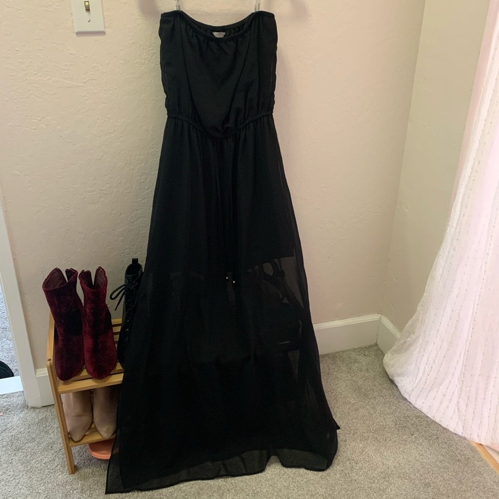 Guess strapless maxi dress